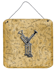 Musical Instrument Alphabet Wall or Door Hanging Prints - 615872984251