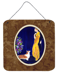 Lady with her Dog Wall or Door Hanging Prints - 615872633838