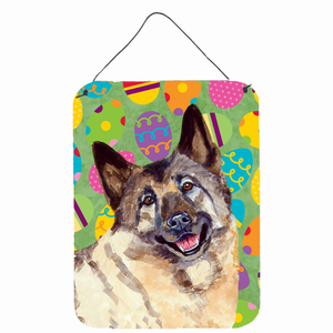 Easter Eggtravaganza Design with Dog Wall or Door Hanging Prints - 617375992085