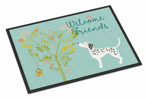 Welcome Friends Dog Art Indoor or Outdoor Mat - 638508895608
