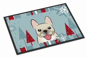 Winter Holiday Dog Art Indoor or Outdoor Mat - 638508113313