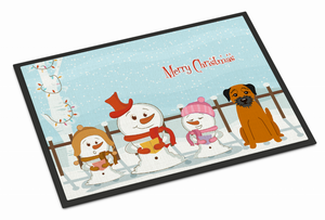 Merry Christmas Carolers Dog Art Indoor or Outdoor Mat - 638508409898