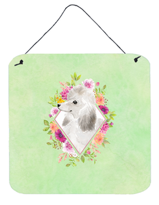 Flowers Design with Dog Wall or Door Hanging Prints - 194030073612