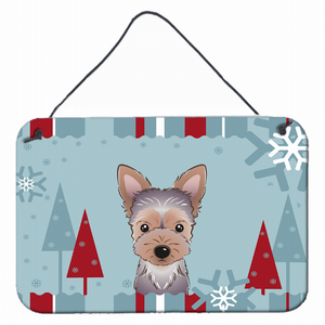 Winter Holiday Design with Dog Art Wall or Door Hanging Prints - 638508112019