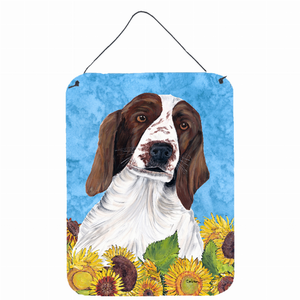 Summer Flowers Design with Dog Wall or Door Hanging Prints - 615872606474