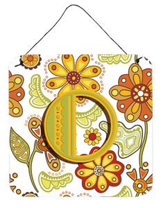 Monogram Letter Floral Wall or Door Hanging Prints - 615872983896