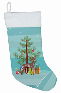 Christmas Tree and Dog on Christmas Stocking - 194030055137