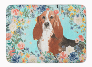Dog Art Spring Flowers Mat - 194030037614