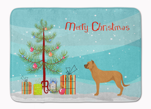 Merry Christmas Tree Dog Machine Washable Memory Foam Mat - 638508998477