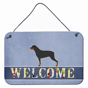 Welcome Sign with Dog Wall or Door Hanging Prints - 638508693624