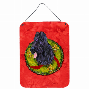 Christmas Wreath Design with Dog Wall or Door Hanging Prints - 615872608904