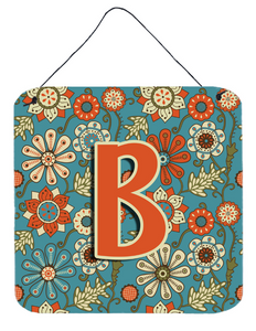 Flowers Initial Wall or Door Hanging Prints - 615872986101