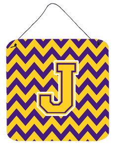 Monogram Letter Chevron Wall or Door Hanging Prints - 638508294449