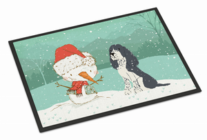 Dog and Snowman Christmas Indoor or Outdoor Mat - 652259279135