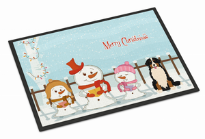Merry Christmas Carolers Dog Art Indoor or Outdoor Mat - 638508409867