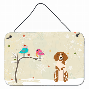 Christmas Presents Between Friends Design with Dog Art Wall or Door Hanging Prints - 638508445476