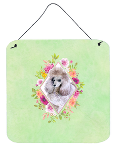 Flowers Design with Dog Wall or Door Hanging Prints - 194030073346
