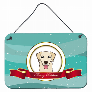 Merry Christmas Design with Dog Art Wall or Door Hanging Prints - 638508099808