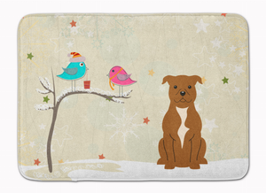Christmas Presents Between Friends Dog Art Machine Washable Memory Foam Mat - 638508639219