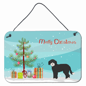 Christmas Tree Design with Dog Wall or Door Hanging Prints - 194030023044