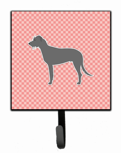 Checkerboard With Dog Art Leash or Key Holder - 638508530868