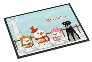Merry Christmas Carolers Dog Art Indoor or Outdoor Mat - 638508409843