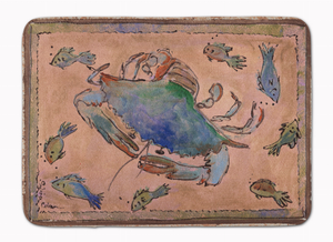 Shellfish Art Machine Washable Memory Foam Mat - 638508627018