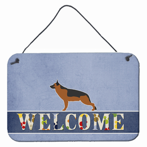 Welcome Sign with Dog Wall or Door Hanging Prints - 638508693204