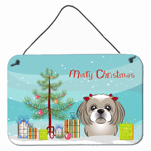 Christmas Tree and Dog Art Wall or Door Hanging Prints - 638508144157