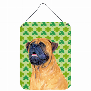 St. Patrick's Day Shamrock Portrait Design with Dog Wall or Door Hanging Prints - 615872618828