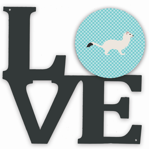 Animal Profile Artwork Metal LOVE Wall Decor - 194030202739