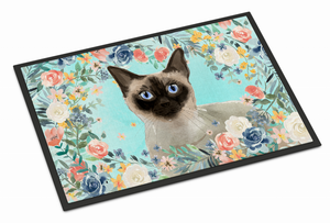 Cat Art Spring Flowers Mat - 194030023273