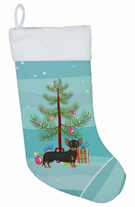 Christmas Tree and Dog on Christmas Stocking - 194030056295