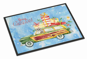 Christmas Dog in Car Mat - 652259291120