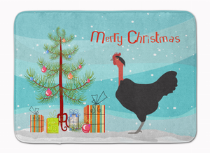Chicken Art Christmas Machine Washable Memory Foam Mat - 652259131082