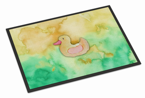Animal Bathing Watercolor Art Indoor or Outdoor Mat - 638508837677