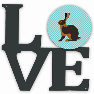 Animal Profile Artwork Metal LOVE Wall Decor - 194030203644