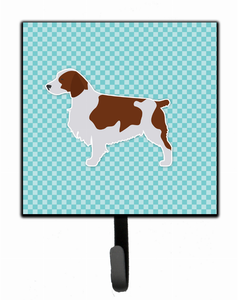 Checkerboard With Dog Art Leash or Key Holder - 638508531834