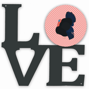 Bird Profile Artwork Metal LOVE Wall Decor - 194030202128