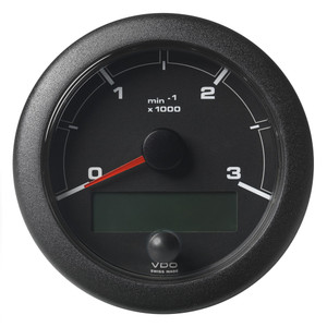 Veratron 3-3/8" (85mm) OceanLink Tachometer 3000 RPM - Black Dial & Bezel - 7640178720947 Veratron 3-3/8" (85mm) OceanLink Tachometer 3000 RPM - Black Dial & Bezel - 7640178720947