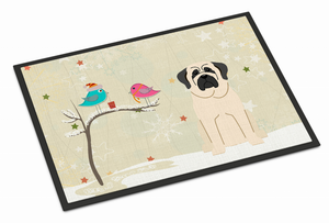 Christmas Presents Between Friends Dog Art Indoor or Outdoor Mat - 638508411082