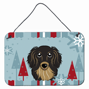 Winter Holiday Design with Dog Art Wall or Door Hanging Prints - 638508111821