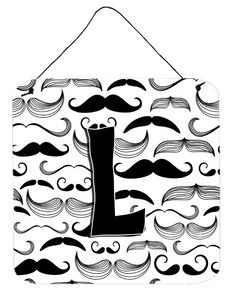 Moustache Initial Wall or Door Hanging Prints - 615872985425