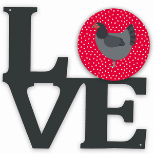 Bird Profile Artwork Metal LOVE Wall Decor - 194030210802
