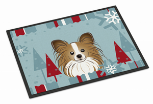 Winter Holiday Dog Art Indoor or Outdoor Mat - 638508112798