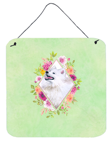 Flowers Design with Dog Wall or Door Hanging Prints - 194030073384