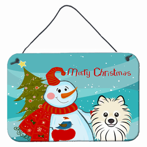 Snowman with Dog Art Wall or Door Hanging Prints - 638508132222