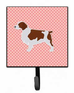 Checkerboard With Dog Art Leash or Key Holder - 638508530837