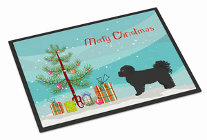 Christmas Tree Dog Art Indoor or Outdoor Mat - 194030031186