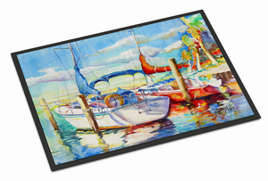 Sailboat Art by Jean McKee Mat - 615872941643